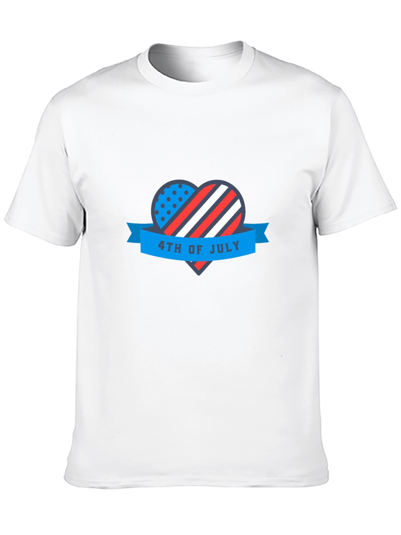 Patriotic 4th of July Heart T-Shirt