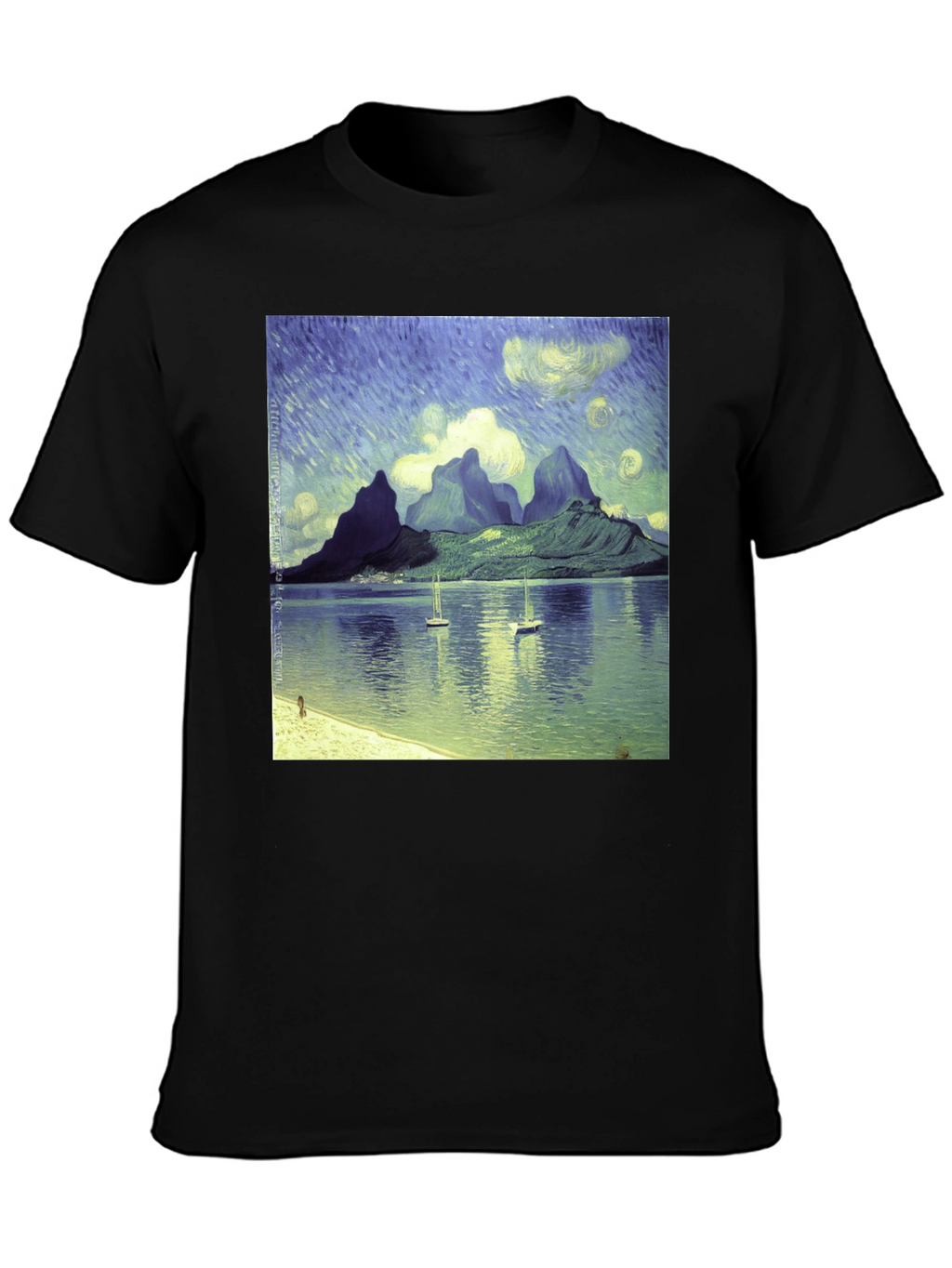 Van Gogh Style Bora Bora T-Shirt