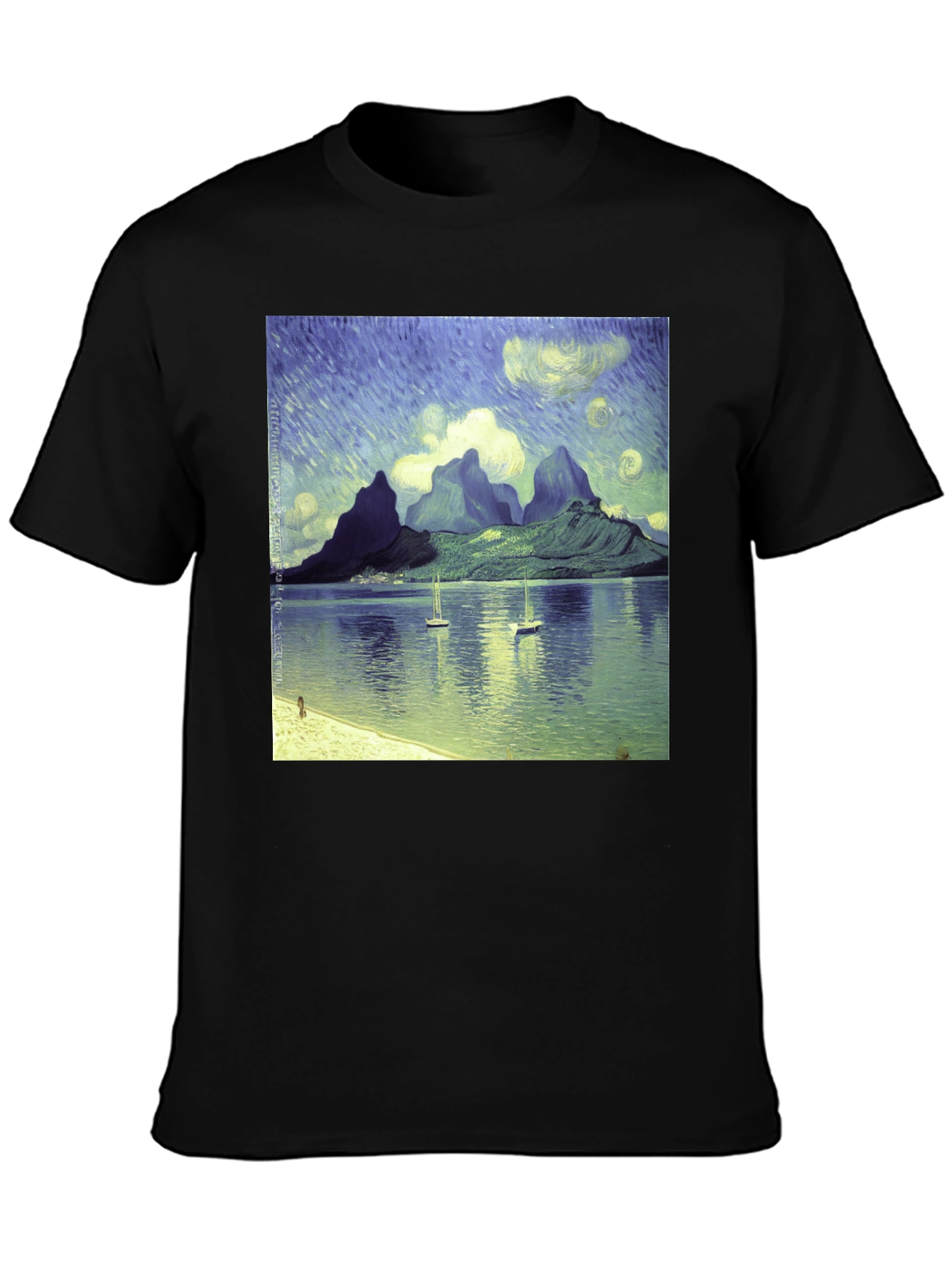 Van Gogh Style Bora Bora T-Shirt