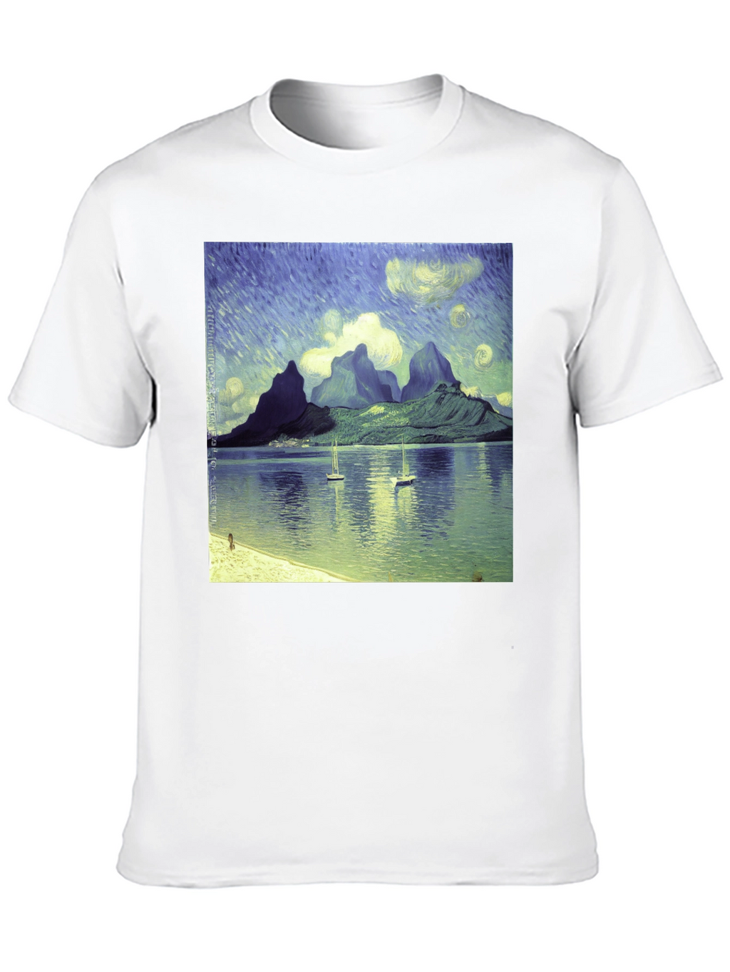 Van Gogh Style Bora Bora T-Shirt