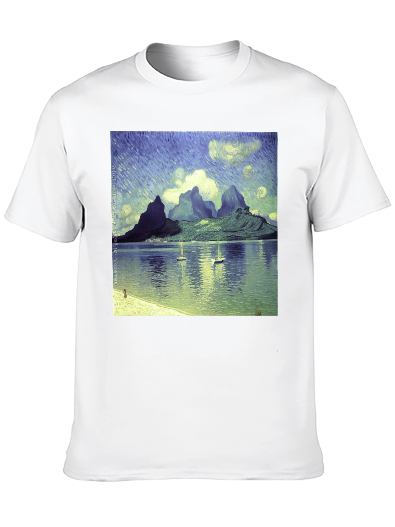 Van Gogh Style Bora Bora T-Shirt