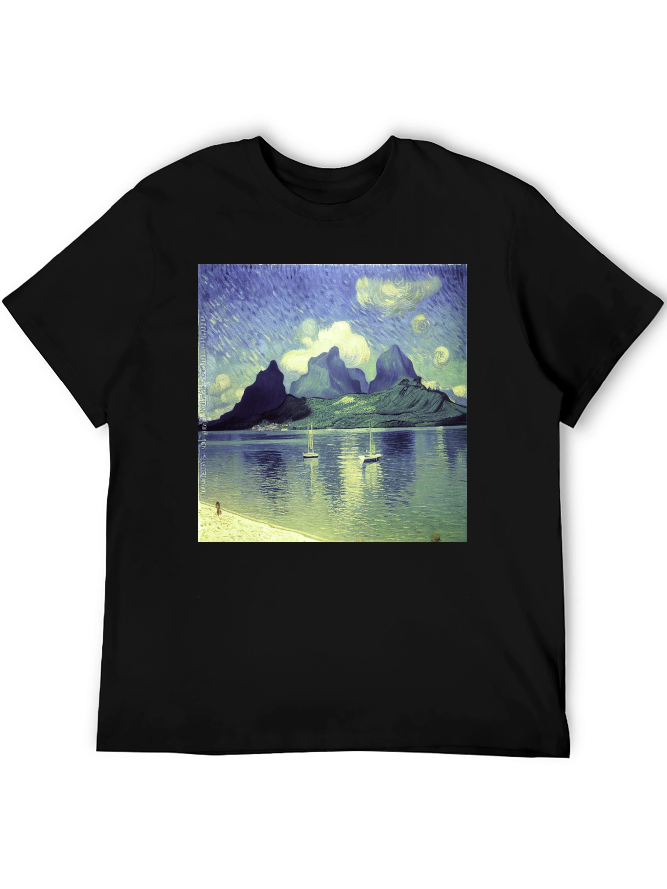 Van Gogh Style Bora Bora T-Shirt