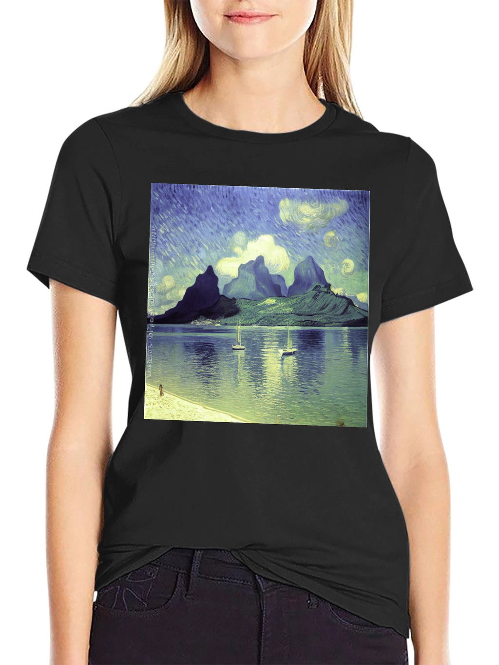 Van Gogh Style Bora Bora T-Shirt