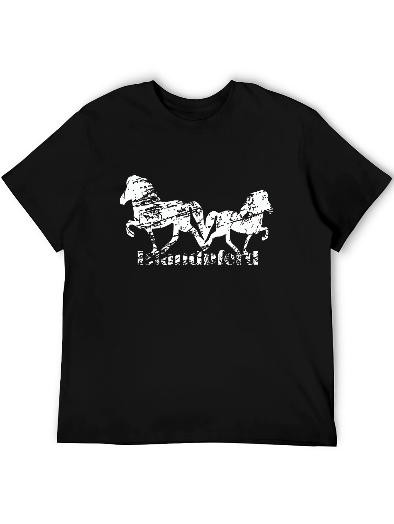 Black Horse Graphic Tee - Unisex Casual Comfort