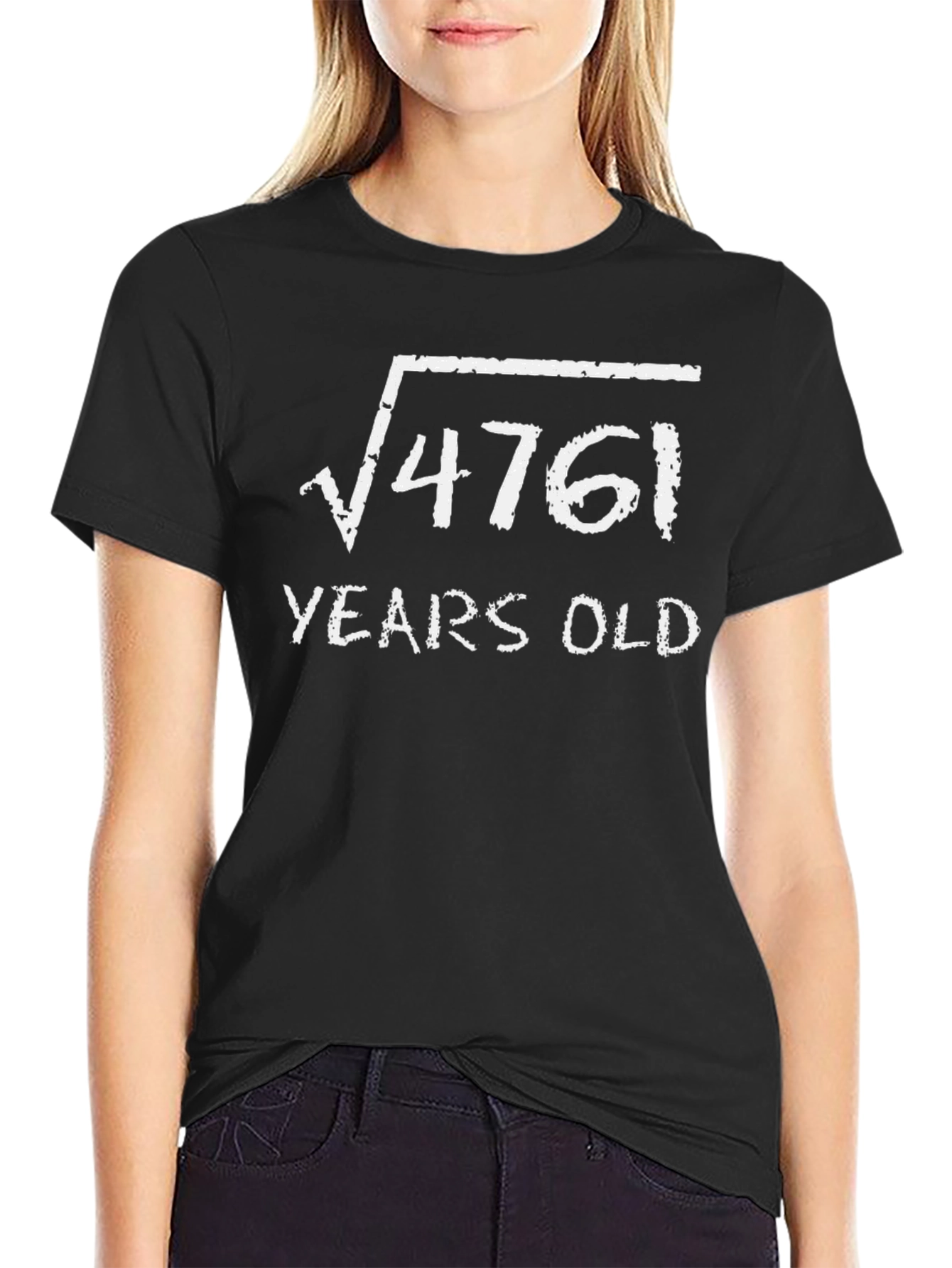 Square Root 4761 Years Old Funny Birthday T-Shirt