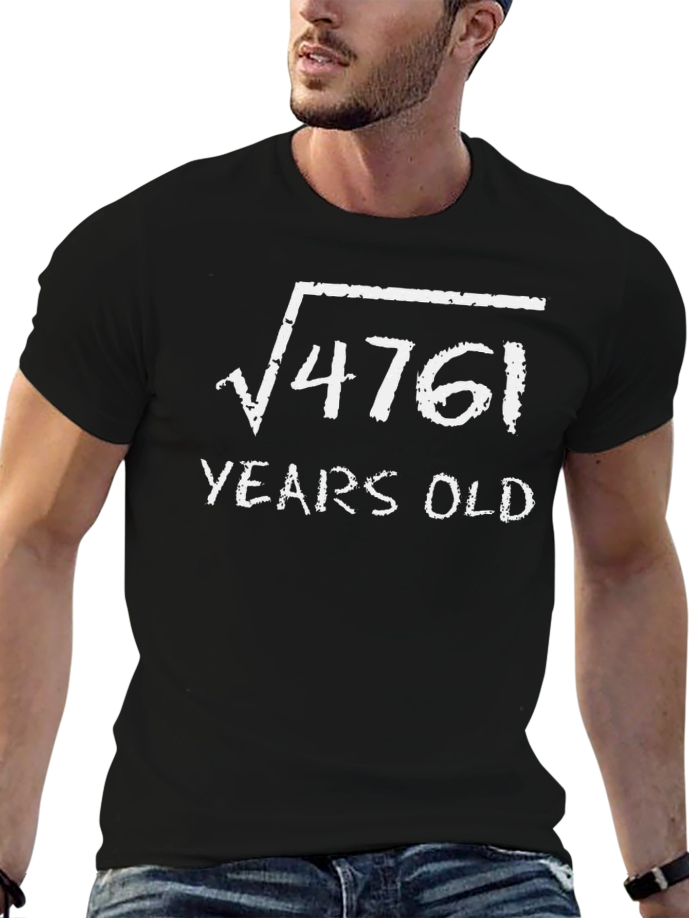 Square Root 4761 Years Old Funny Birthday T-Shirt