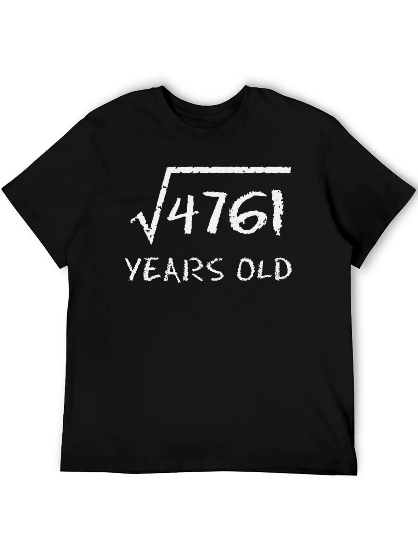 Square Root 4761 Years Old Funny Birthday T-Shirt