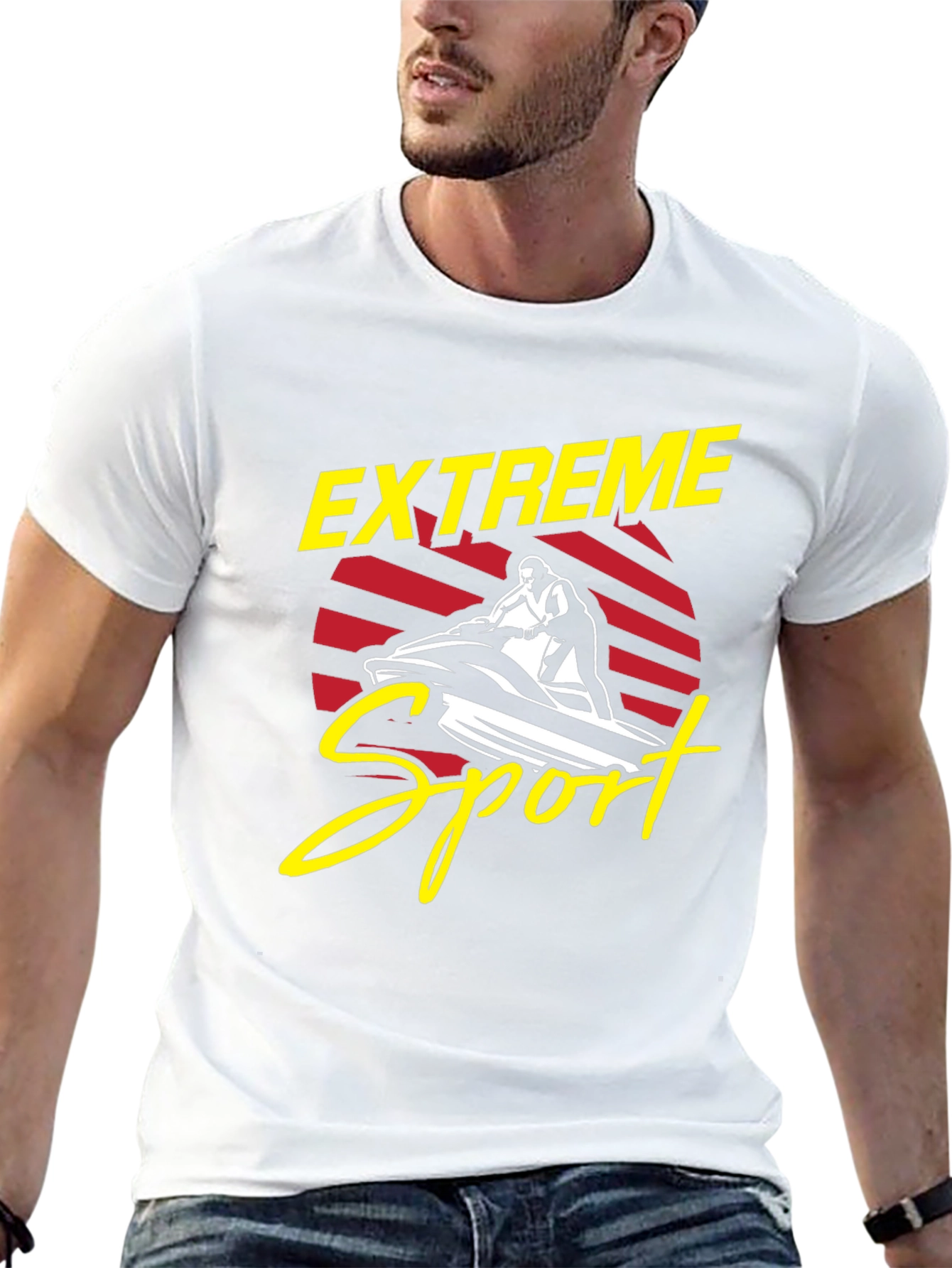 Extreme Sports Jet Ski Graphic T-Shirt