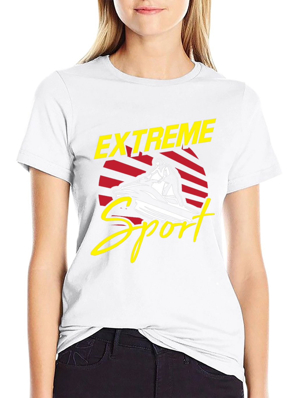 Extreme Sports Jet Ski Graphic T-Shirt