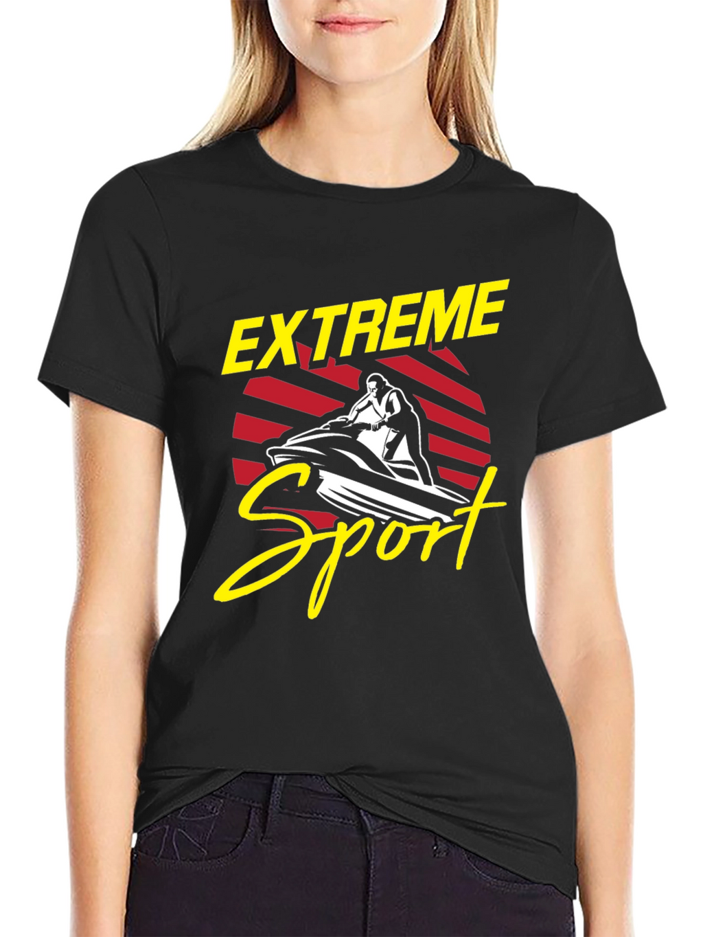 Extreme Sports Jet Ski Graphic T-Shirt