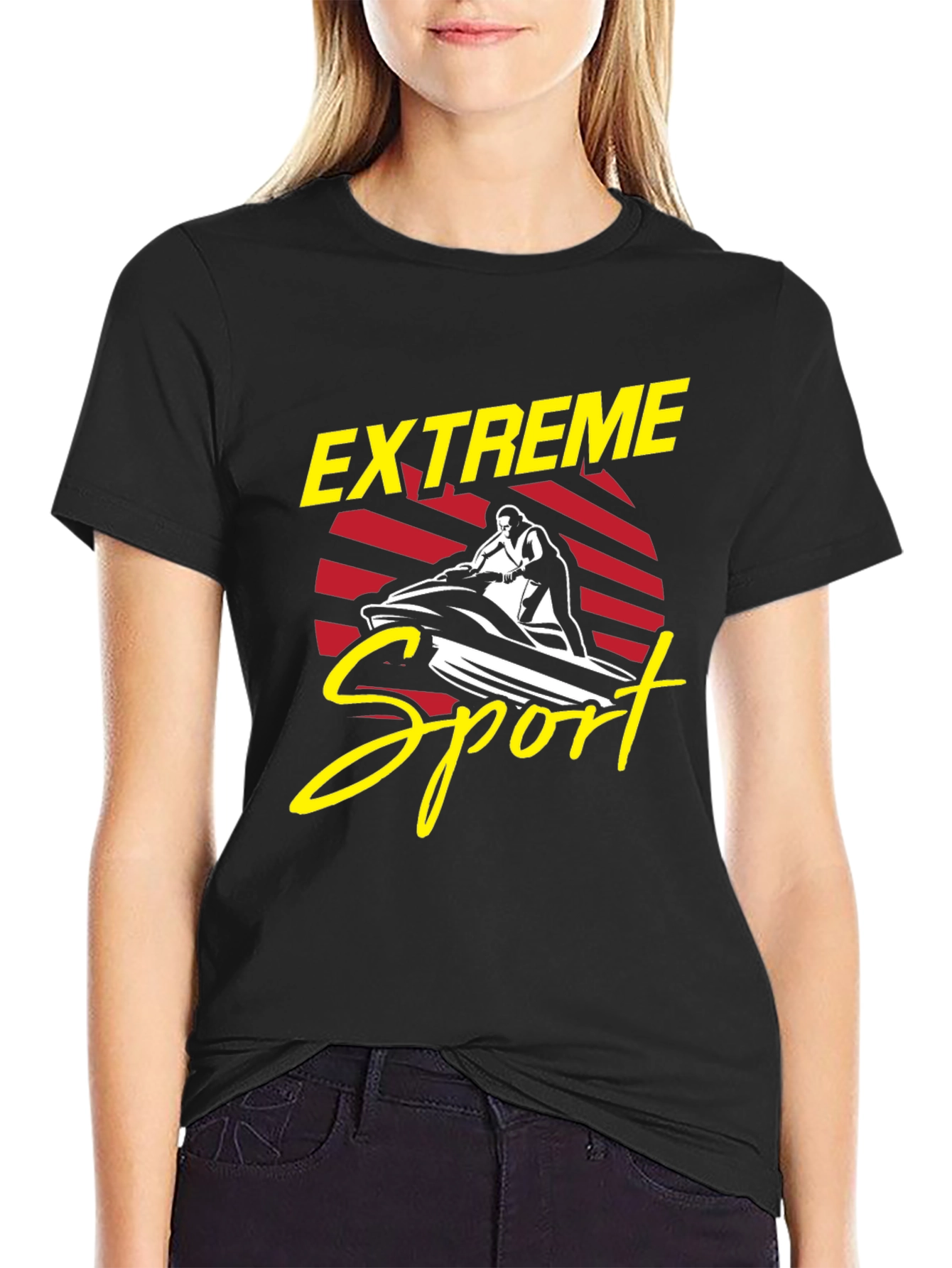 Extreme Sports Jet Ski Graphic T-Shirt
