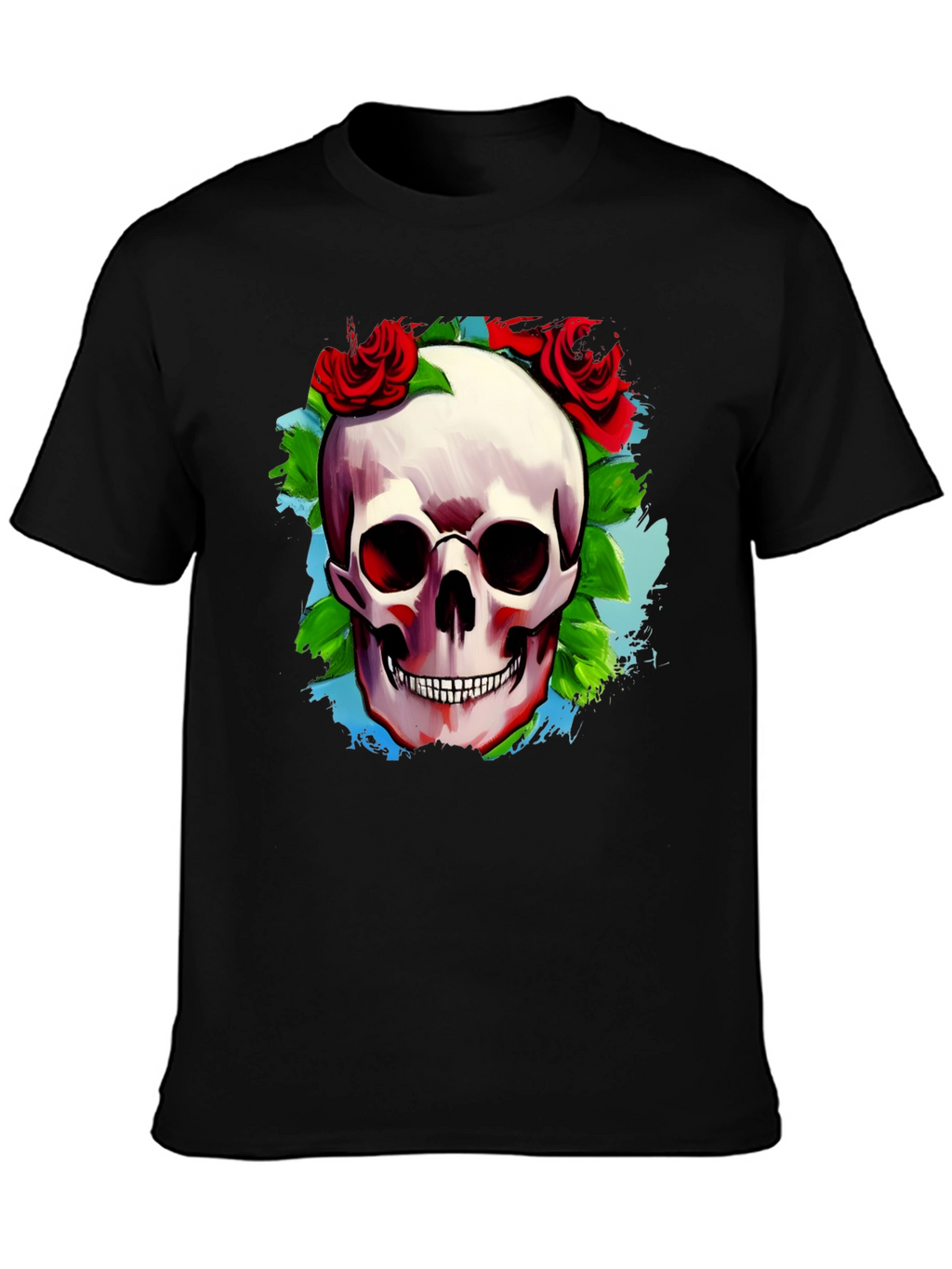 Skull & Roses Graphic T-Shirt