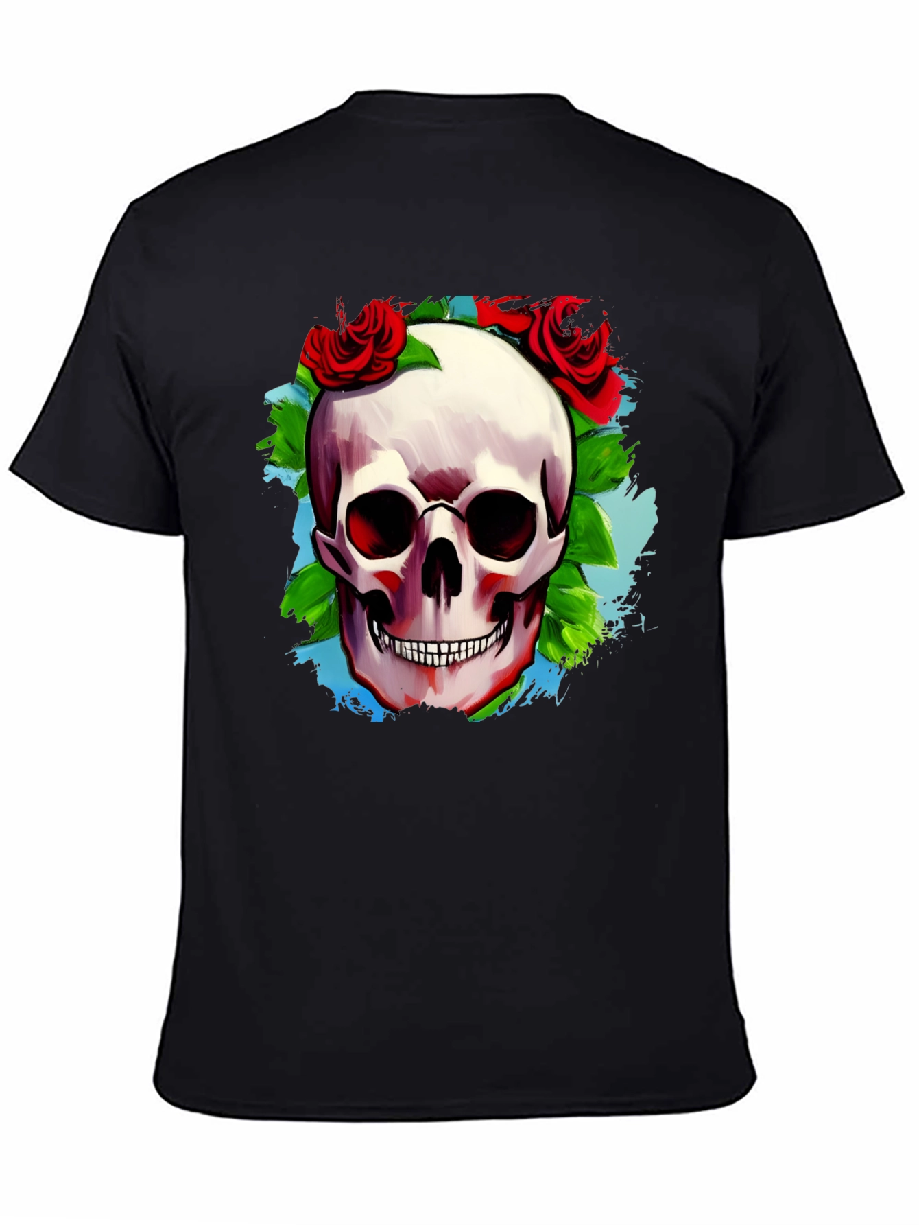 Skull & Roses Graphic T-Shirt