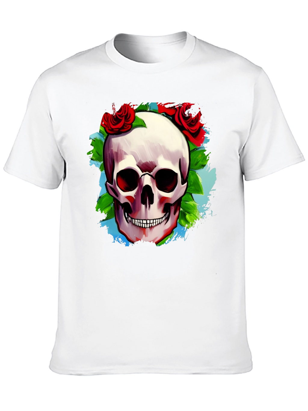 Skull & Roses Graphic T-Shirt