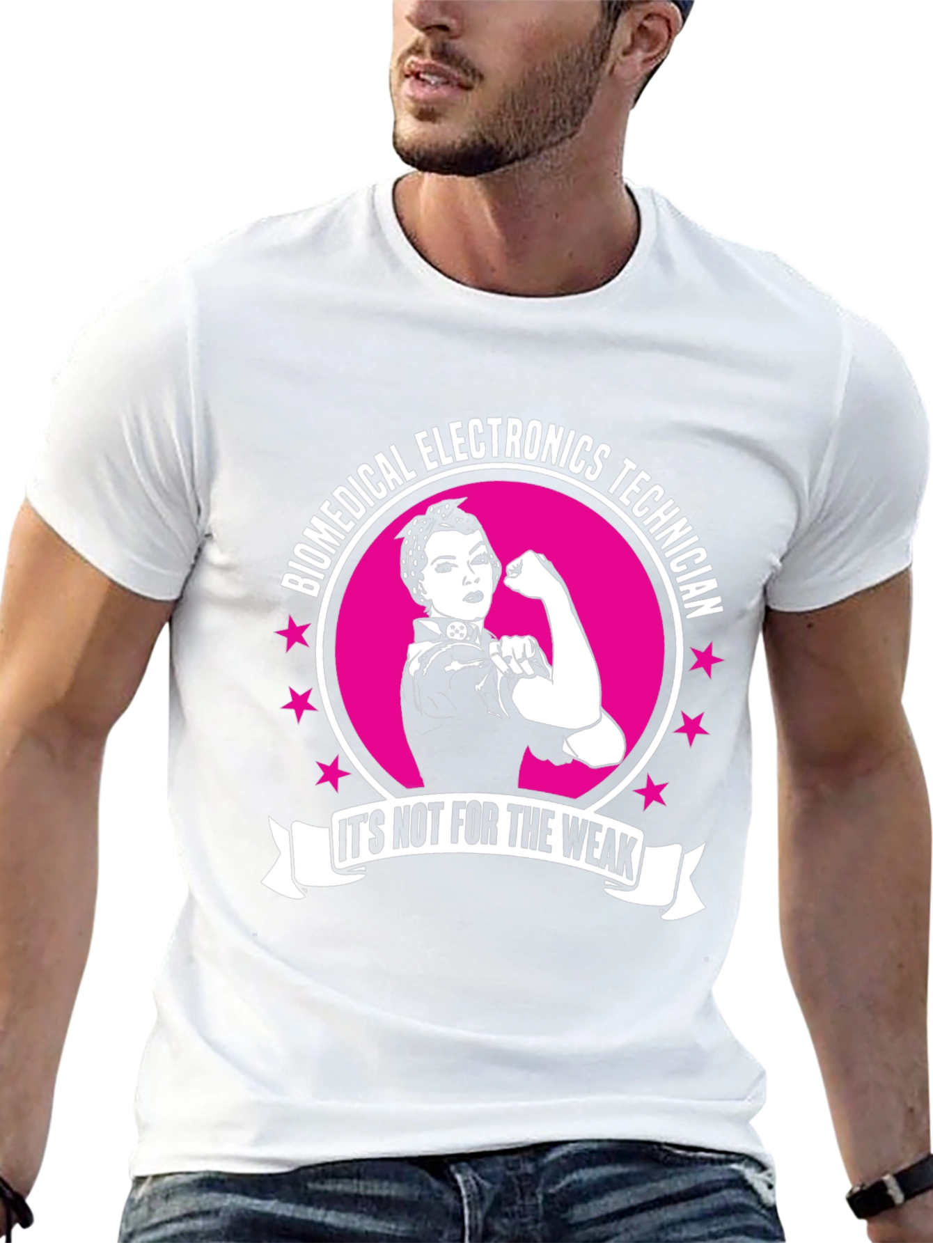 Biomedical Electronics Technician T-Shirt - Strong Woman Design