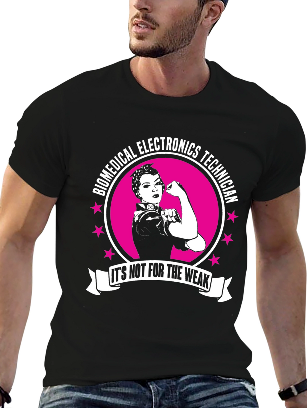 Biomedical Electronics Technician T-Shirt - Strong Woman Design