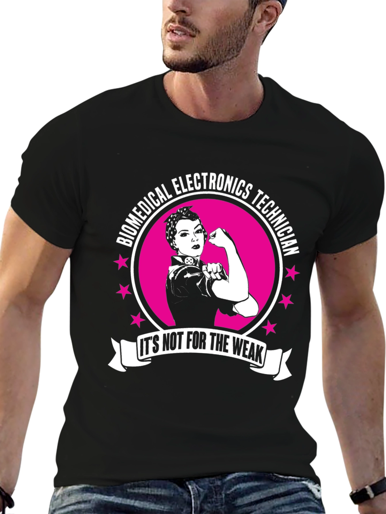 Biomedical Electronics Technician T-Shirt - Strong Woman Design