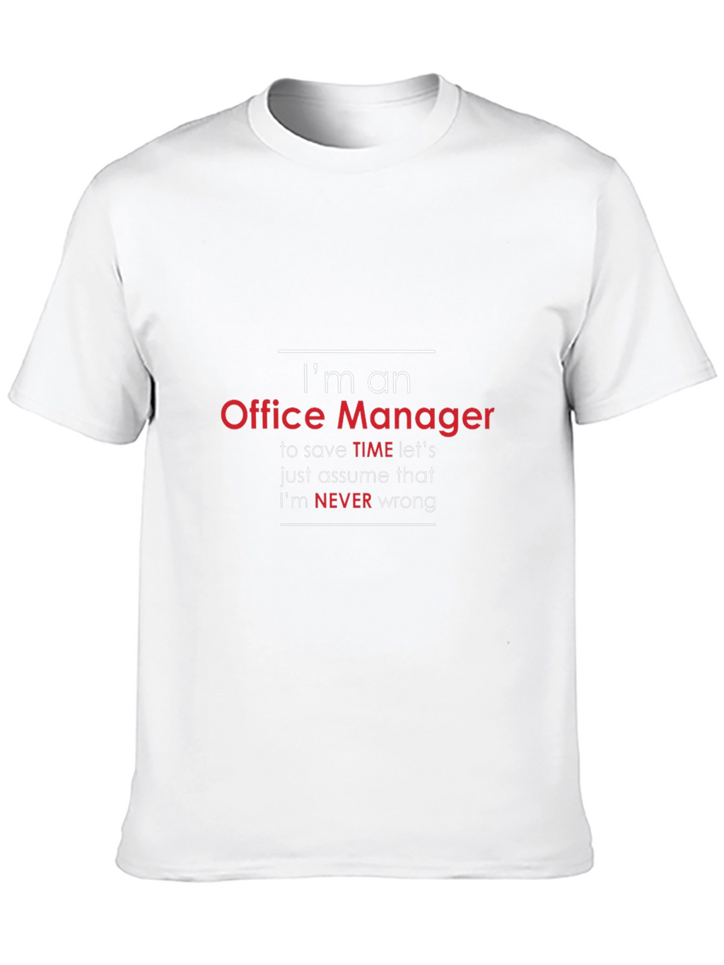 Im An Office Manager Mens Funny T-Shirt