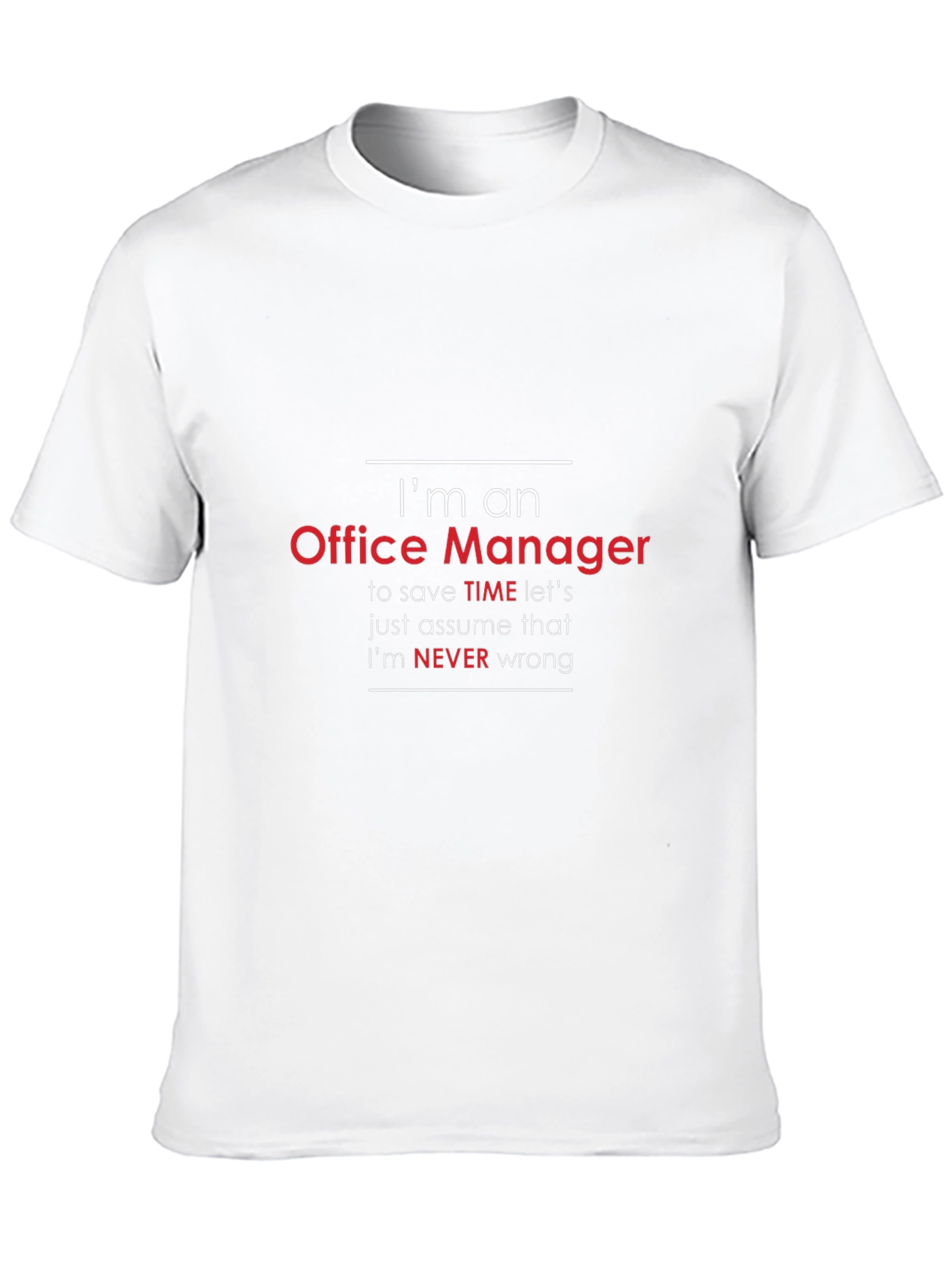 Im An Office Manager Mens Funny T-Shirt