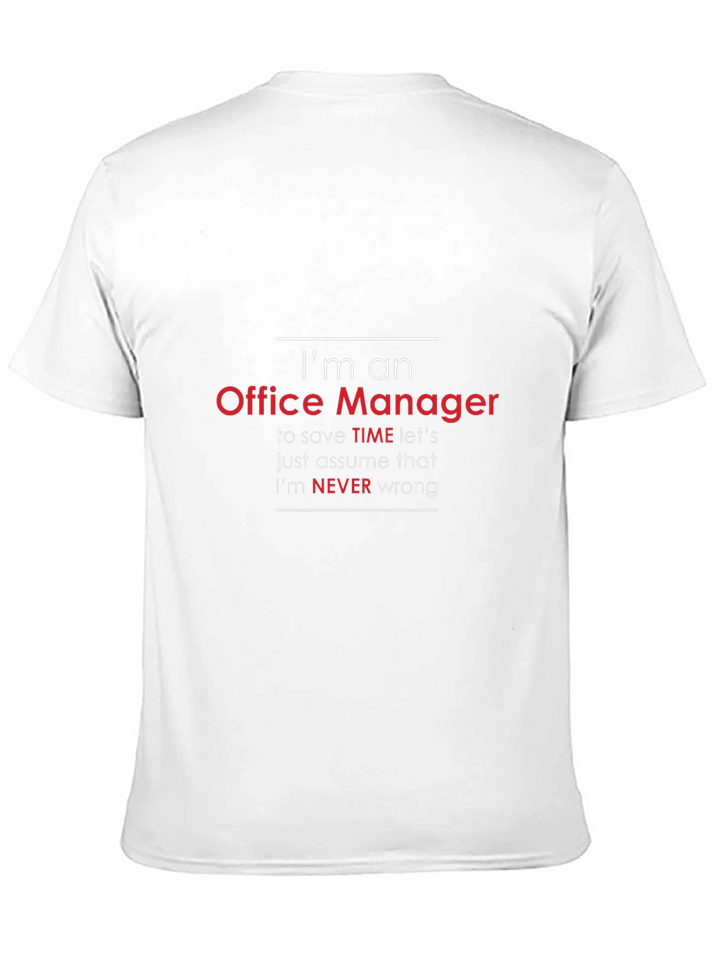 Im An Office Manager Mens Funny T-Shirt