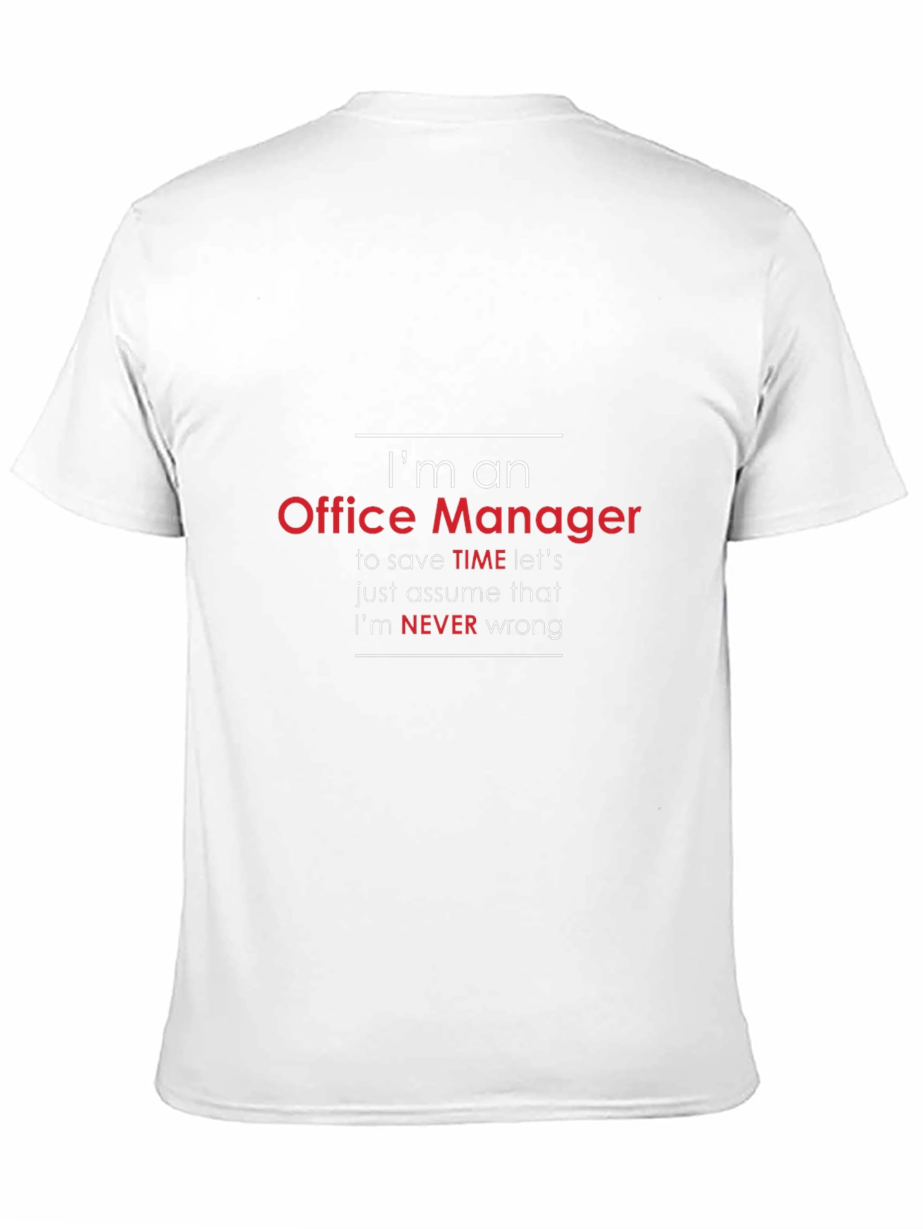 Im An Office Manager Mens Funny T-Shirt