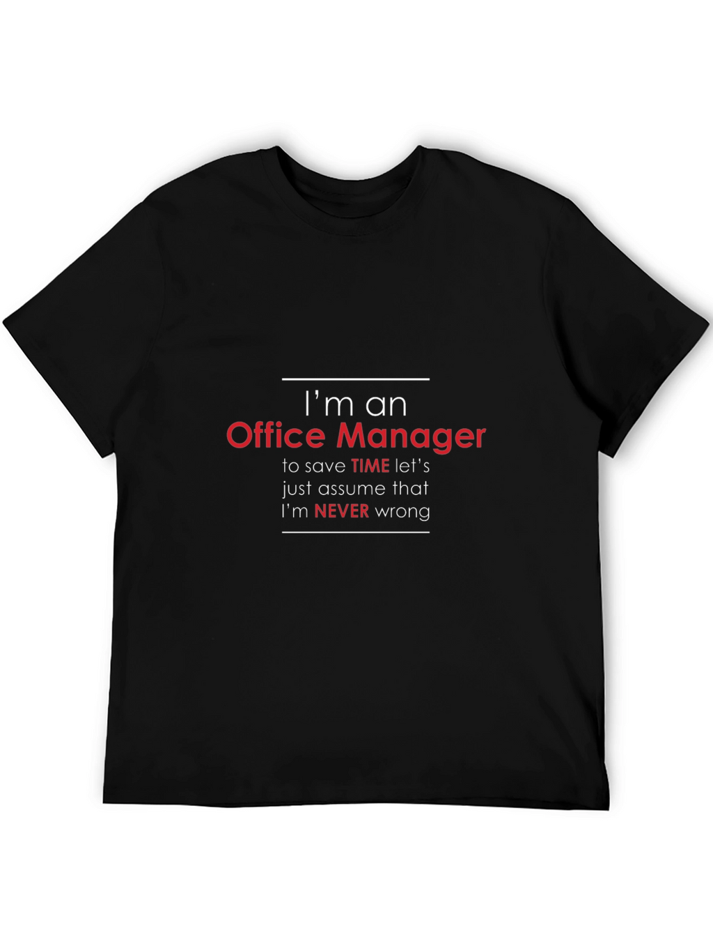 Im An Office Manager Mens Funny T-Shirt