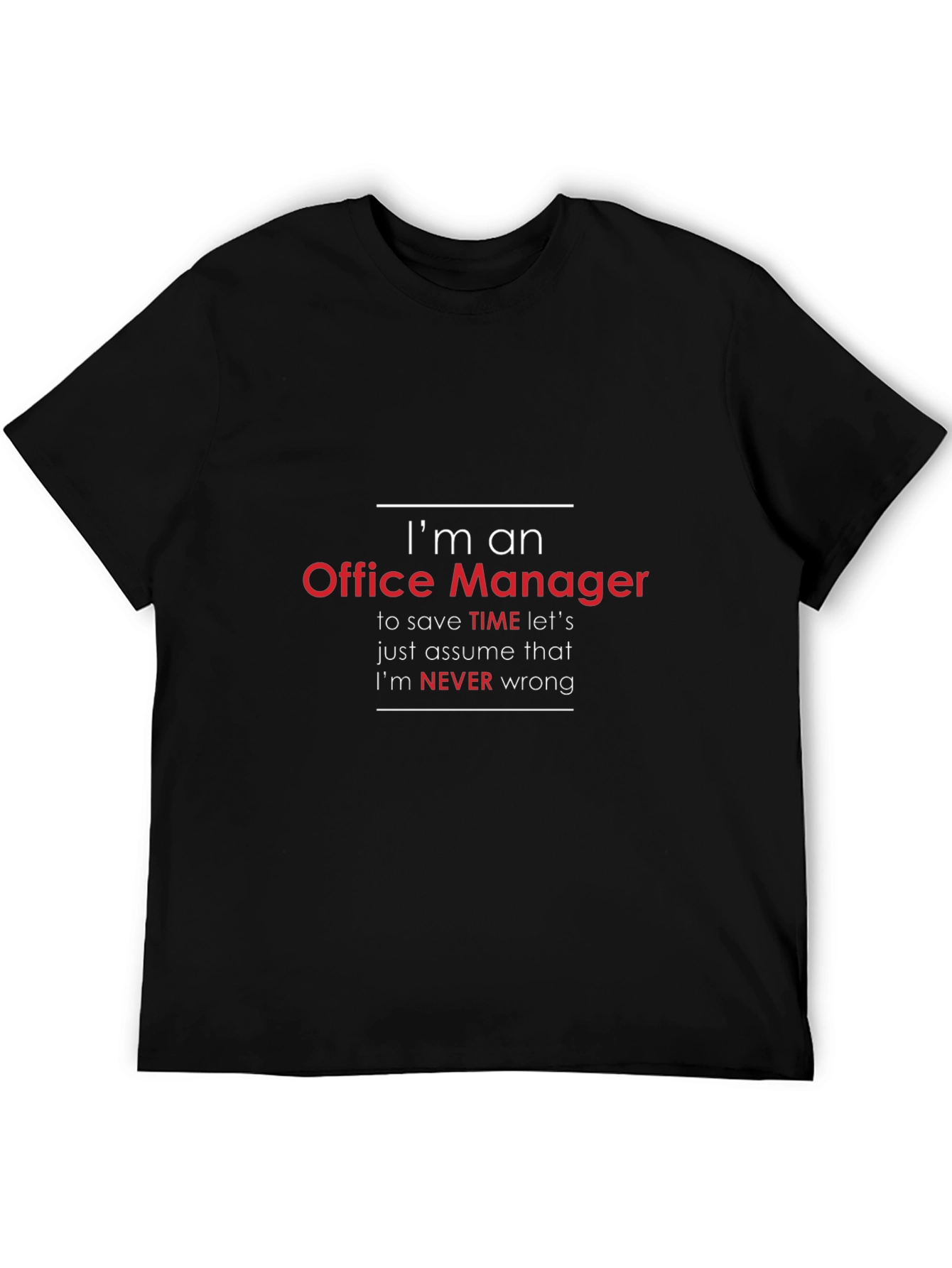 Im An Office Manager Mens Funny T-Shirt