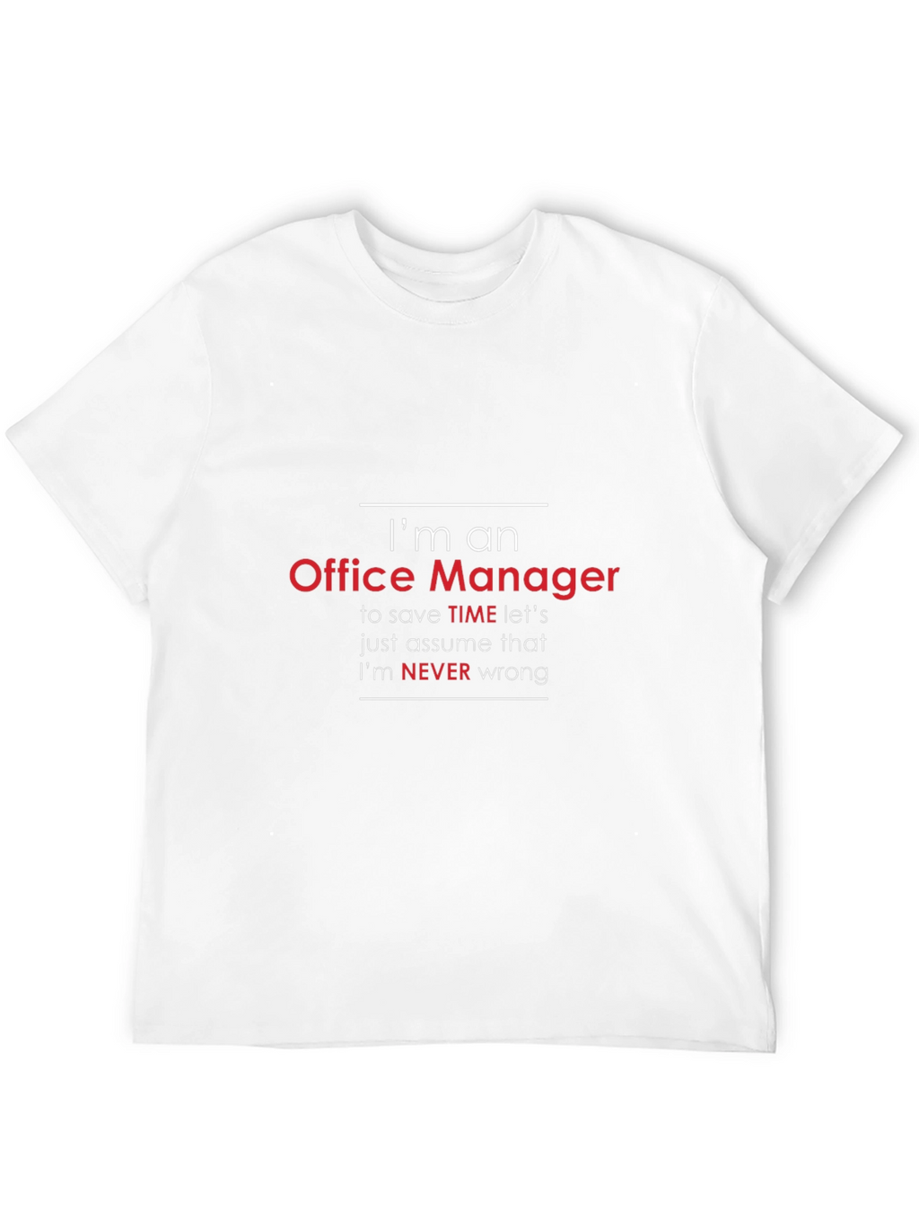 Im An Office Manager Mens Funny T-Shirt