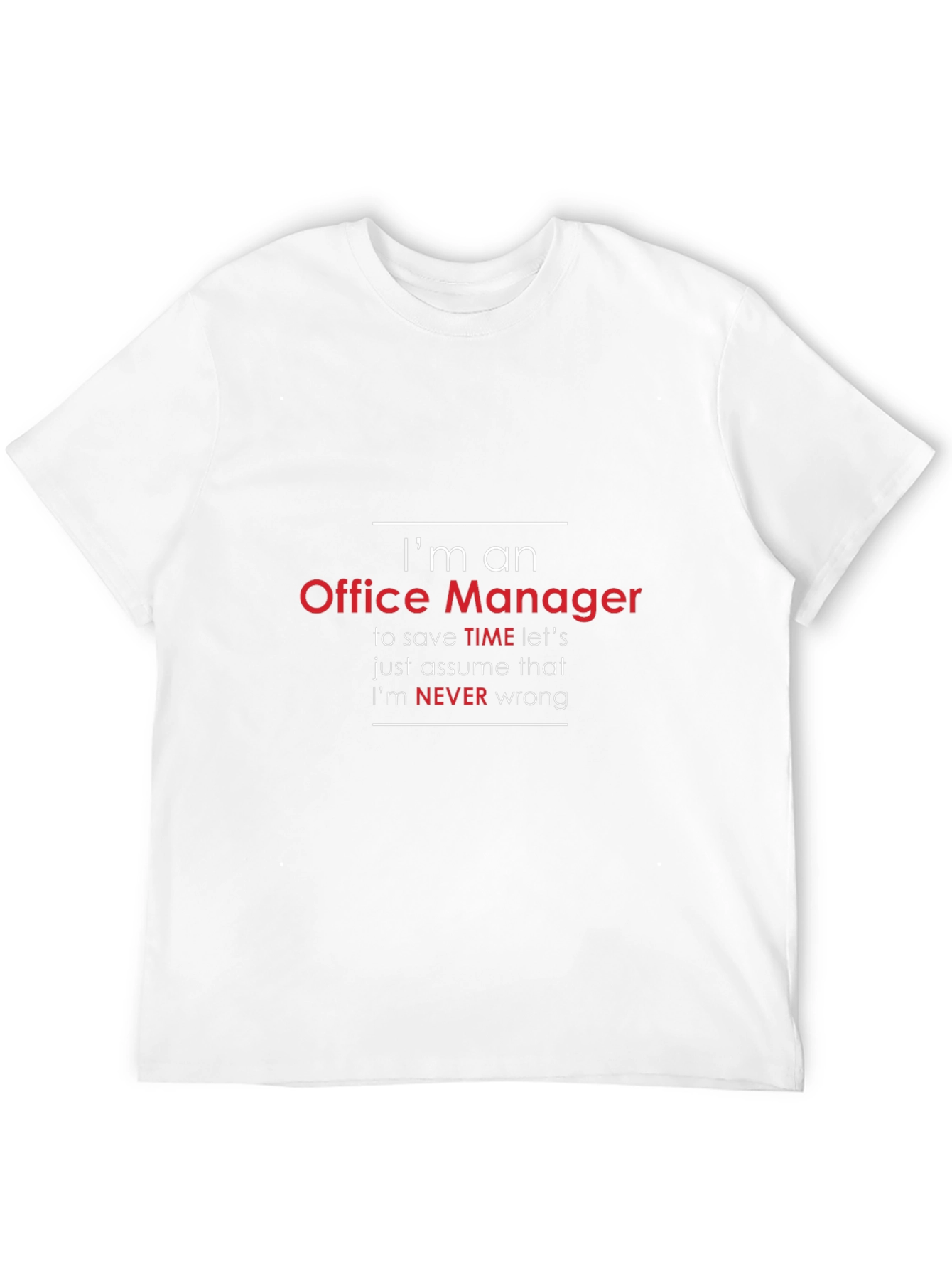 Im An Office Manager Mens Funny T-Shirt