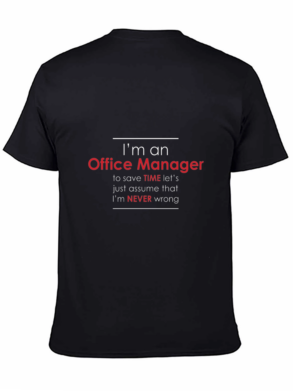Im An Office Manager Mens Funny T-Shirt