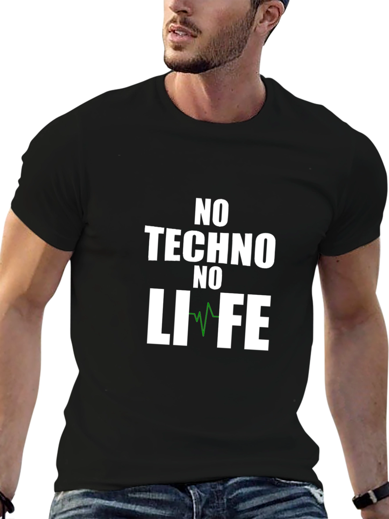 No Techno No Life Graphic T-Shirt