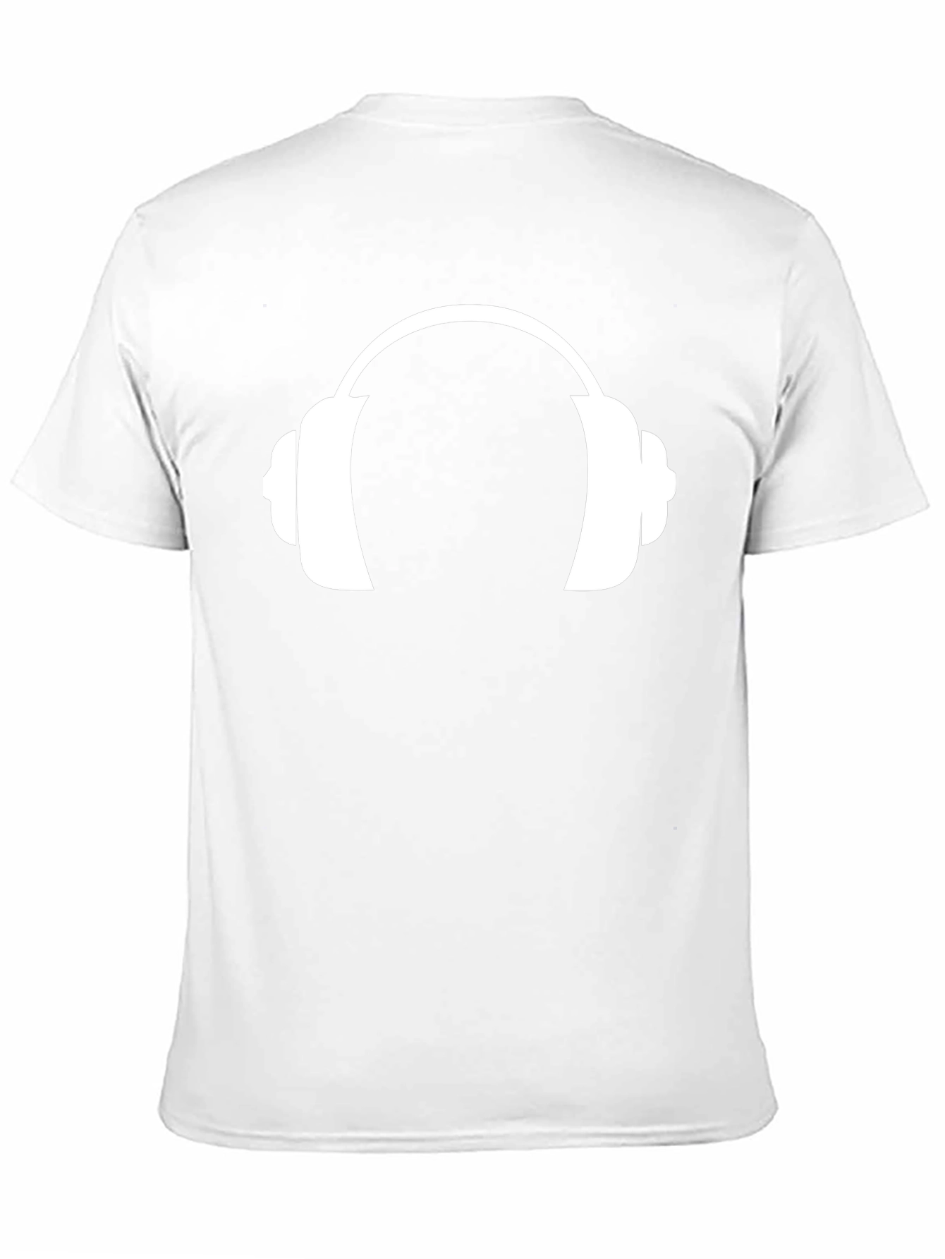 Headphone Graphic T-Shirt - Black Cotton Tee