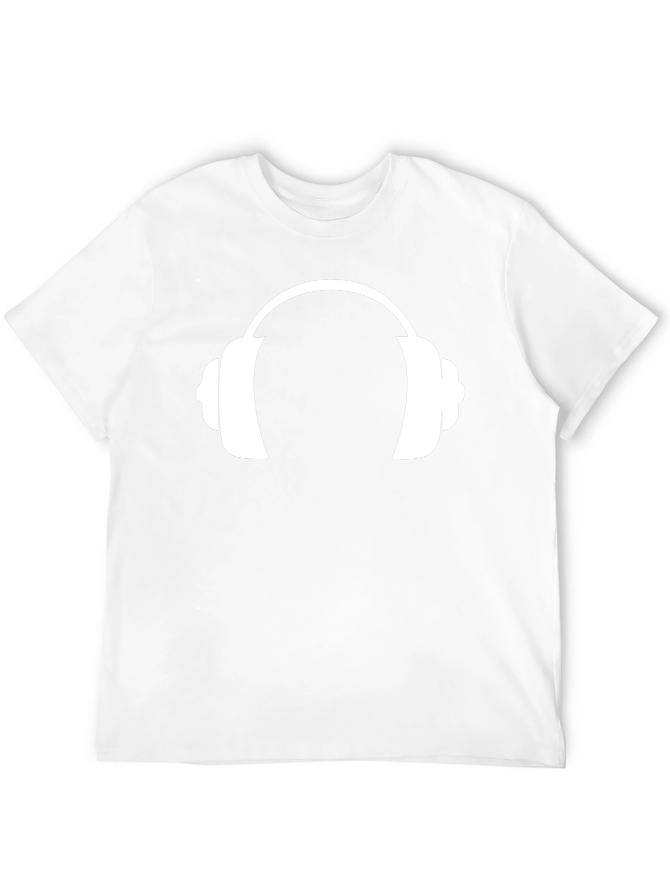 Headphone Graphic T-Shirt - Black Cotton Tee