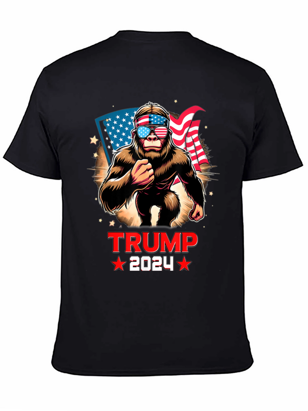 Trump 2024 Bigfoot Patriotic T-Shirt