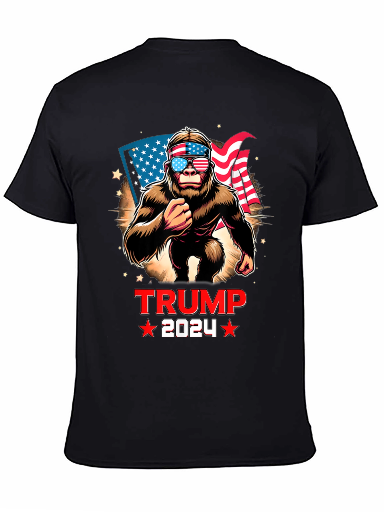 Trump 2024 Bigfoot Patriotic T-Shirt
