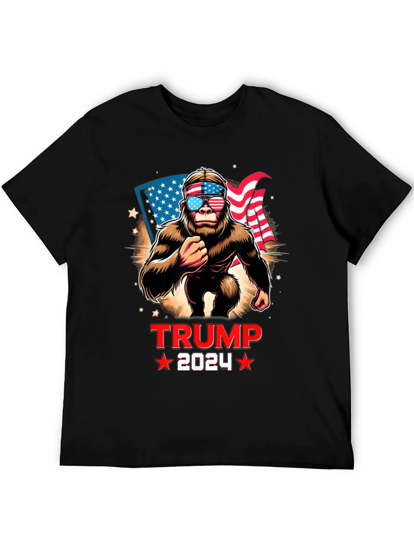 Trump 2024 Bigfoot Patriotic T-Shirt