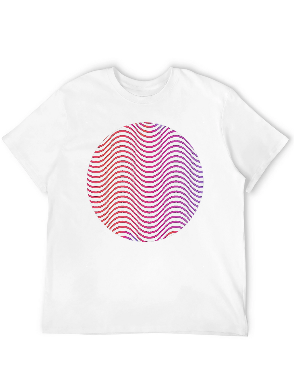 Abstract Circle Graphic Tee - Modern Style