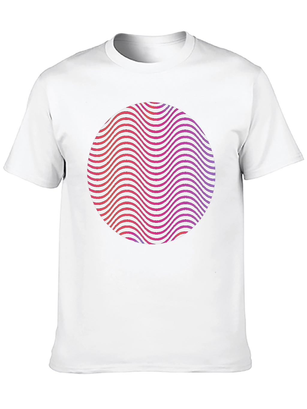 Abstract Circle Graphic Tee - Modern Style