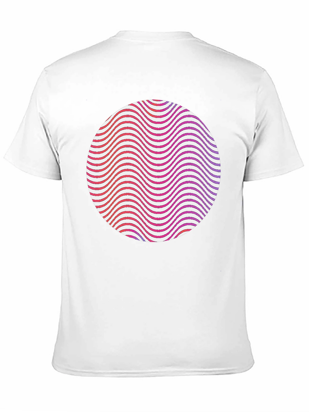 Abstract Circle Graphic Tee - Modern Style