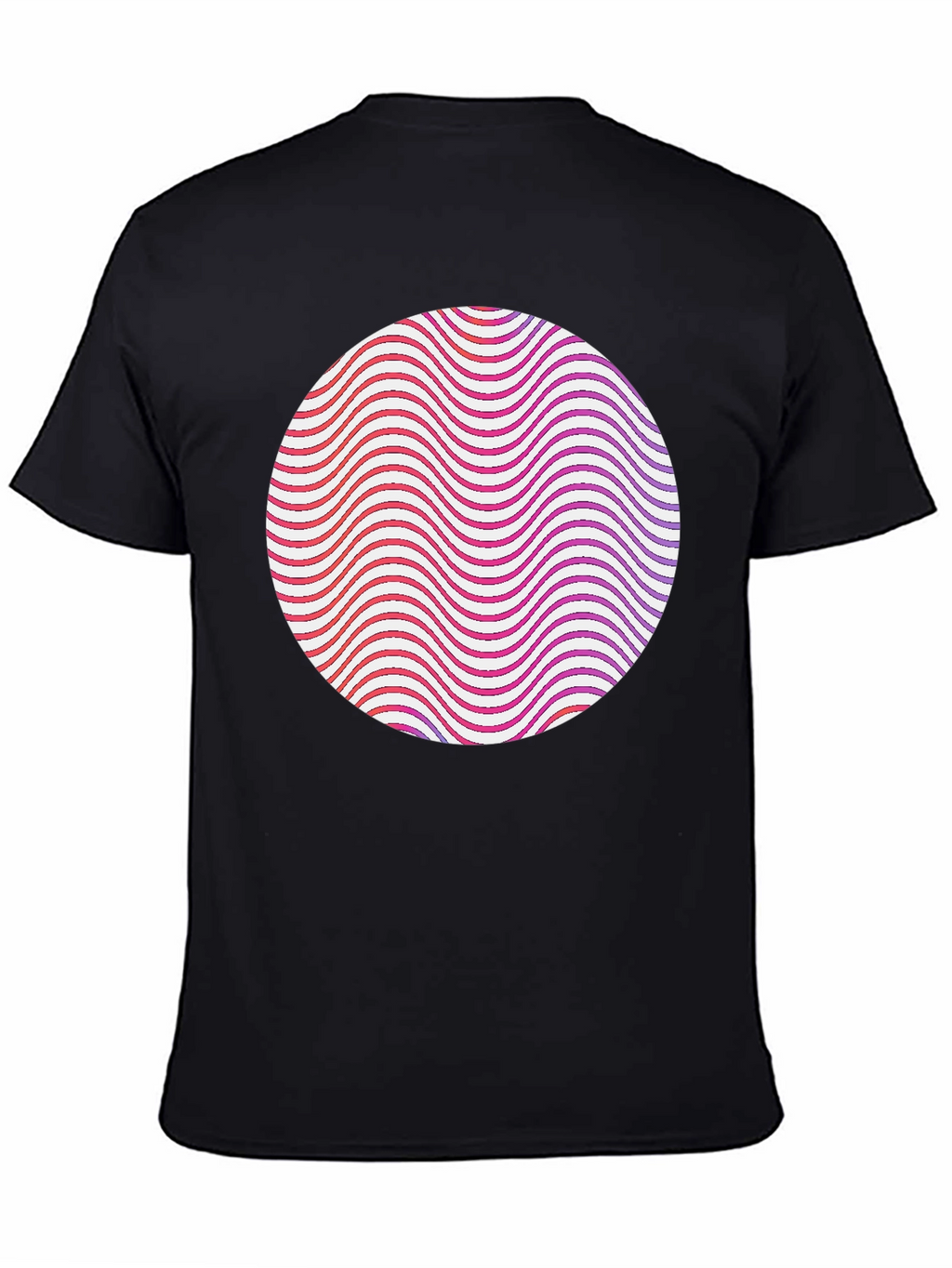 Abstract Circle Graphic Tee - Modern Style