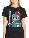 Pixel Knight T-Shirt - Retro Gaming Style