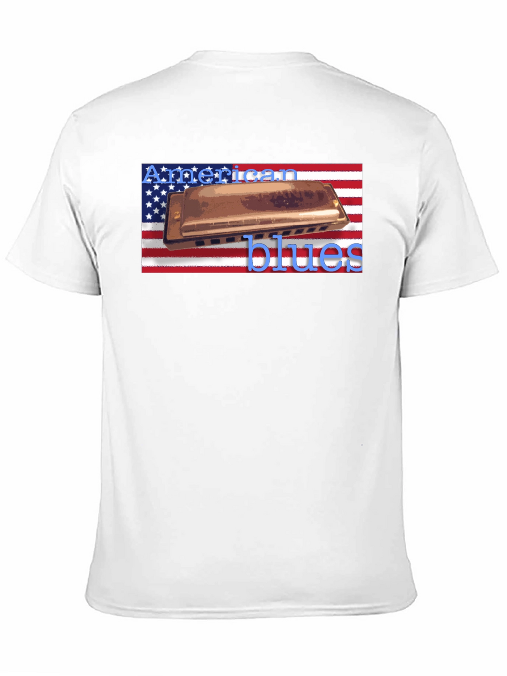American Blues Harmonica T-Shirt