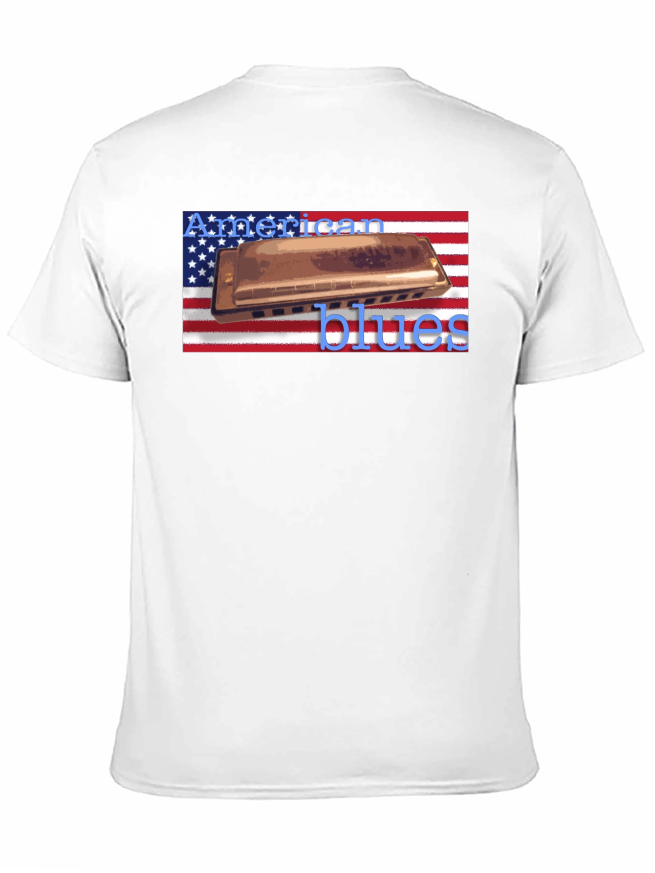 American Blues Harmonica T-Shirt