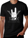 Rock Festival T-Shirt - Black Cotton Graphic Tee