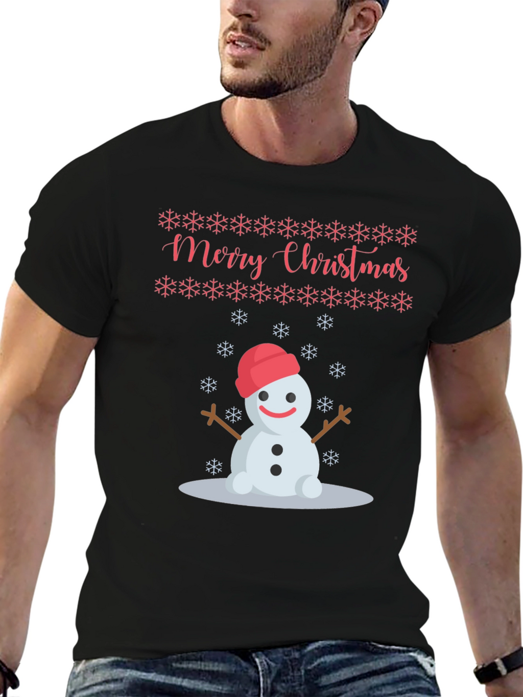 Festive Snowman Christmas T-Shirt