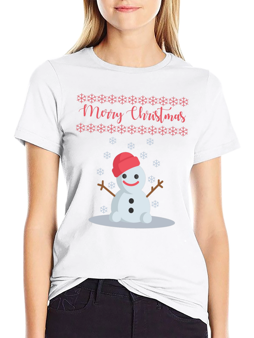Festive Snowman Christmas T-Shirt