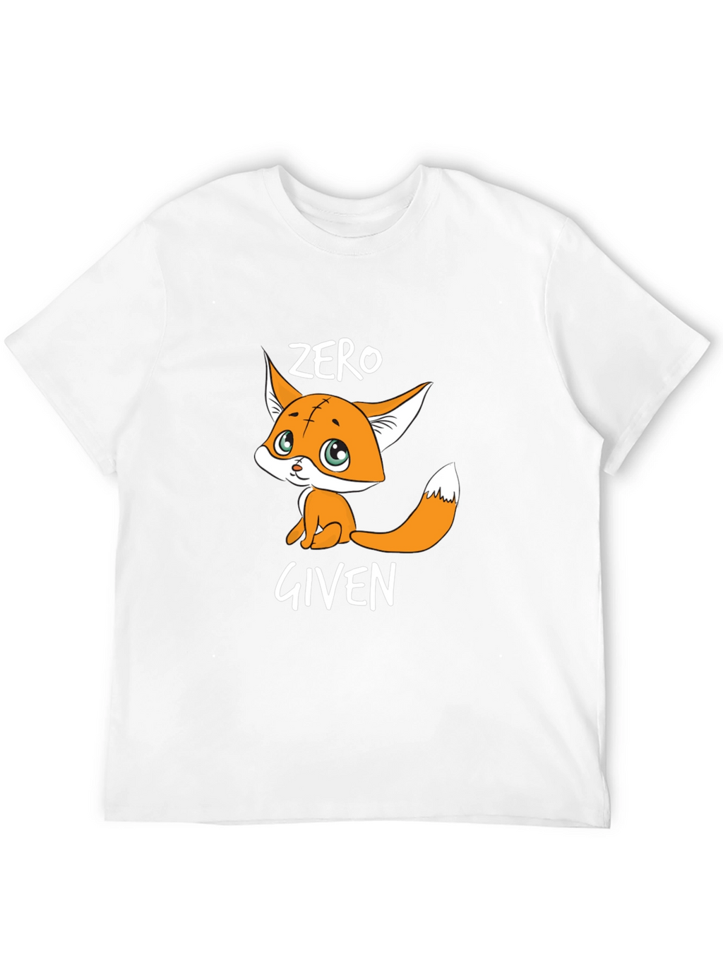 Zero Given Fox Graphic Tee - Unisex Black T-Shirt