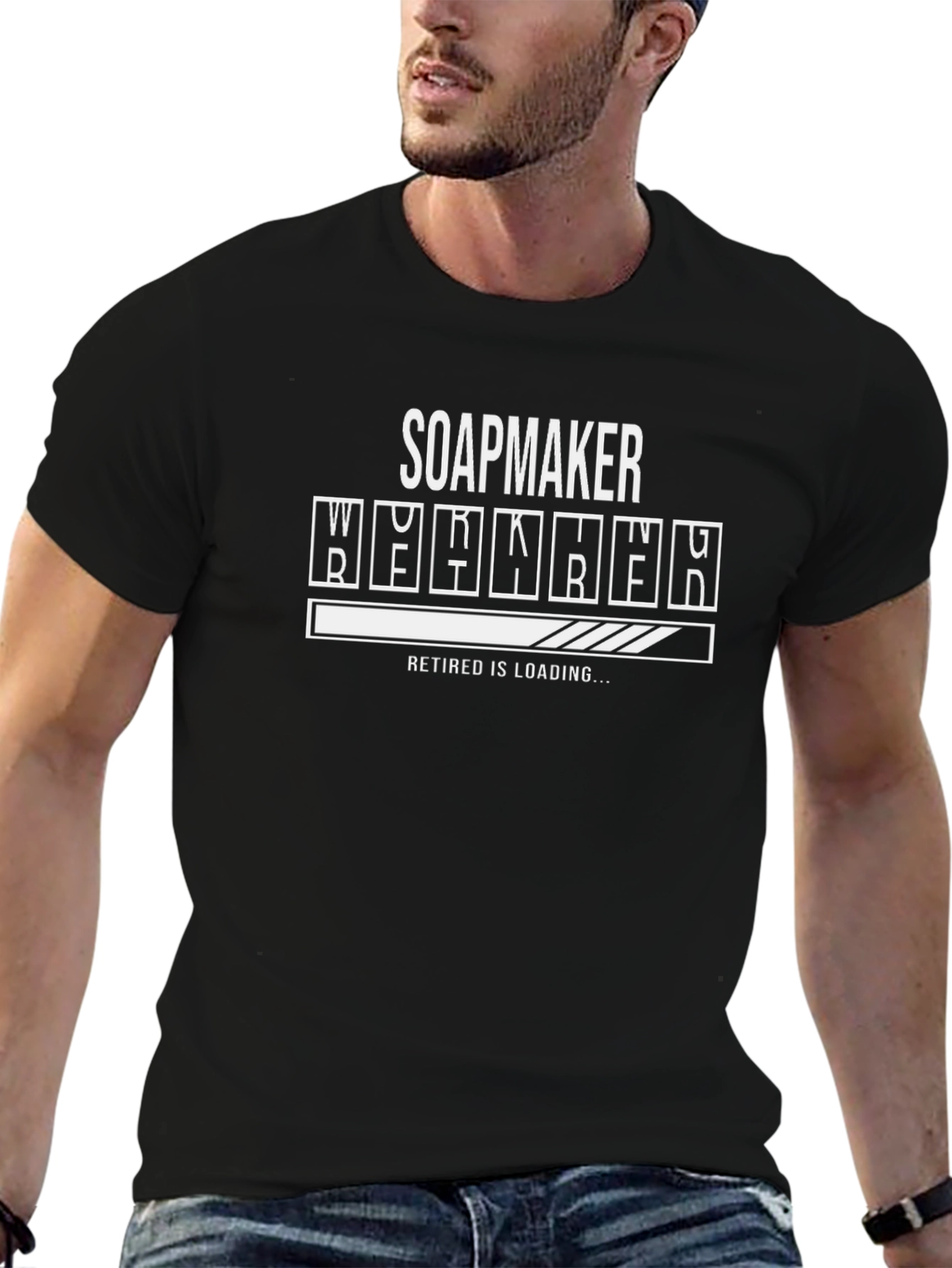 Soapmaker Retired Loading Black T-Shirt