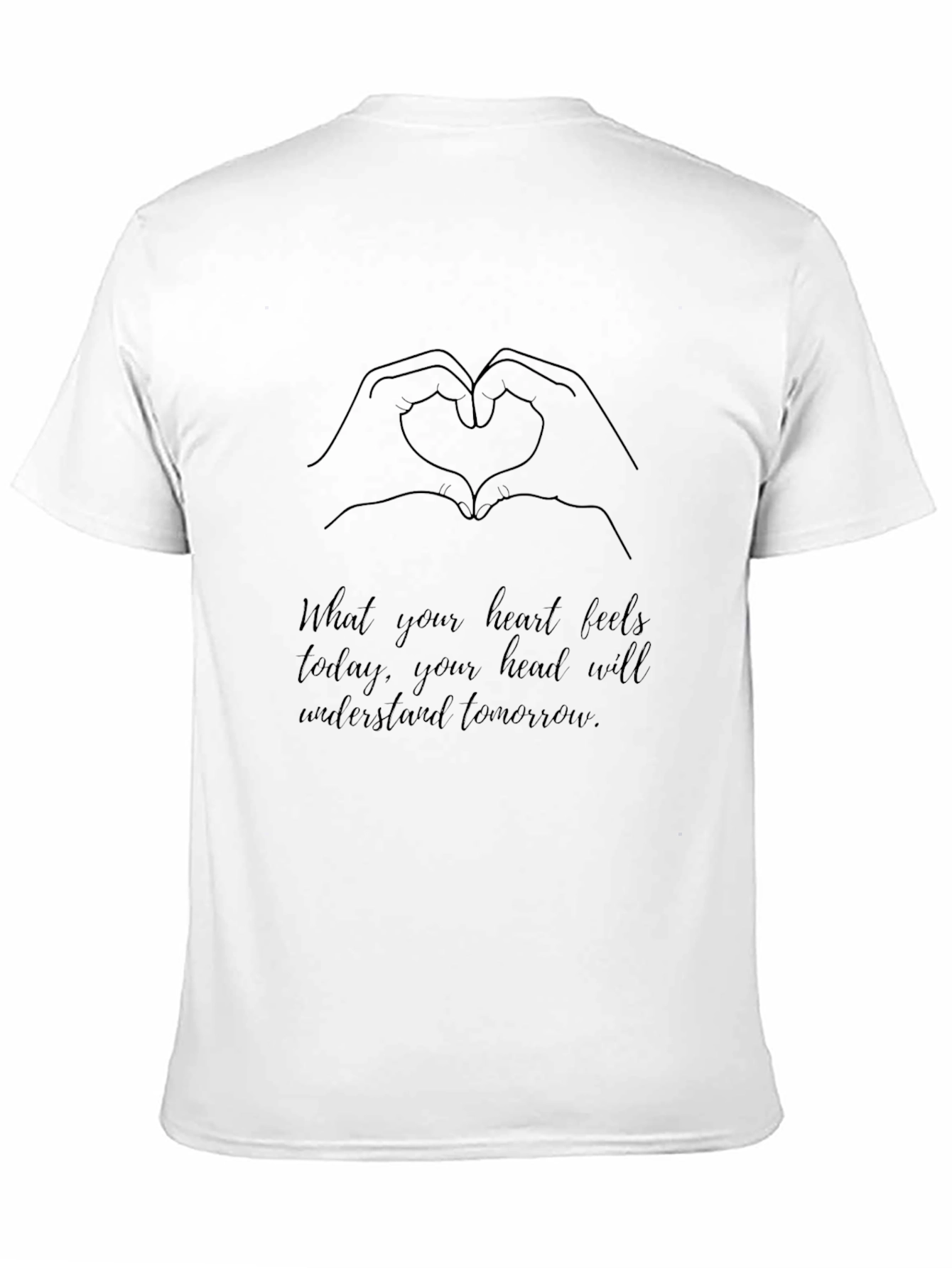 Heart Hands Graphic Tee - Inspirational Message