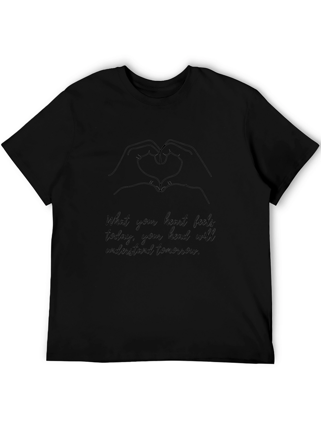 Heart Hands Graphic Tee - Inspirational Message